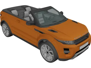 Land Rover Evoque Cabriolet 3D Model preview
