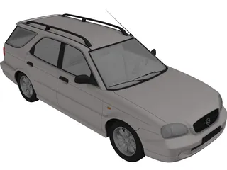 Suzuki Baleno Kombi (1999) 3D Model preview