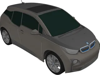 BMW i3 (2017) 3D Model preview