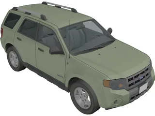 Ford Escape Hybrid 3D Model preview