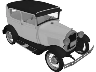 Ford Model A (1929) 3D Model preview