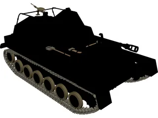 Su-76M 3D Model preview