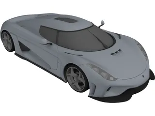Koenigsegg Regera (2015) 3D Model preview