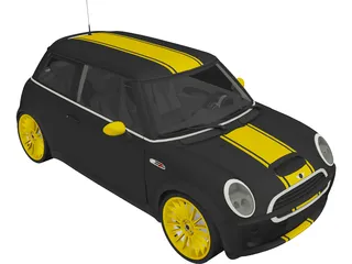 Mini Cooper S Modified (2005) 3D Model preview