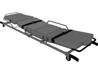 Pensi 2000 SE Ambulance Strecher 3D Model preview