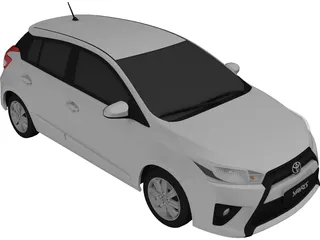 Toyota Yaris (2016) 3D Model preview