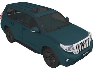 Toyota Land Cruiser Prado (2016) 3D Model preview