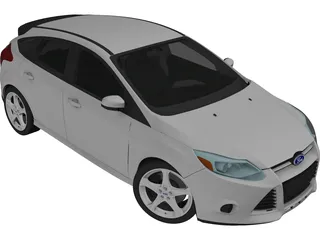 Ford Focus (2014) 3D Model preview