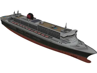 RMS Queen Mary 2 3D Model preview