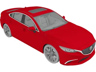 Mazda 6 Sedan (2016) 3D Model preview