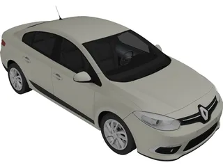 Renault Fluence (2013) 3D Model preview