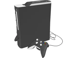 XBox 360 Game Console 3D Model preview