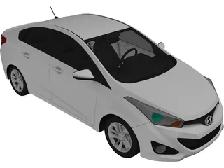 Hyundai HB20S 3D Model preview