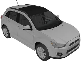 Mitsubish Outlander Sport (2013) 3D Model preview