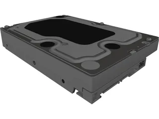 WD Caviar Black HDD 3D Model preview