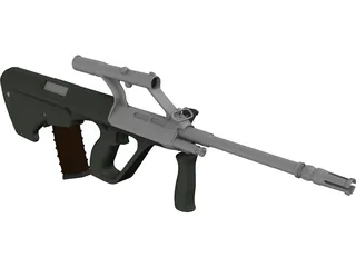 Steyr AUG A1 3D Model preview