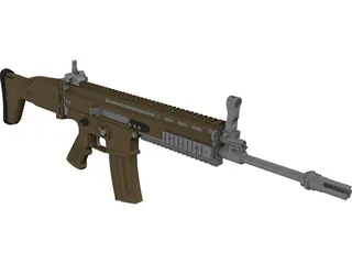 FN SCAR L 3D Model preview