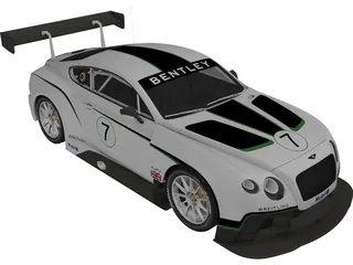 Bentley Continental GT3 (2014) 3D Model preview