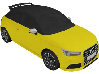 Audi S1 (2015) 3D Model preview