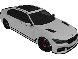 BMW 7-Series G12 (2016) 3D Model preview