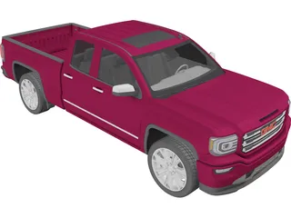 GMC Sierra Pickup (2016) 3D Model preview