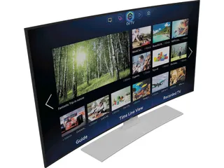 Samsung TV Curved 3D Model preview