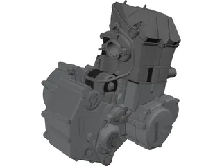 Husaberg Engine 450cc 3D Model preview