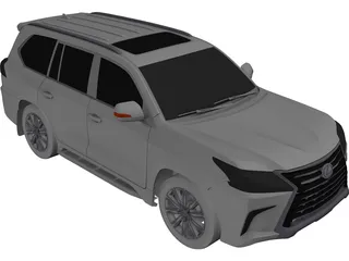 Lexus LX570 (2016) 3D Model preview