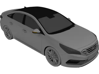Hyundai Sonata (2016) 3D Model preview