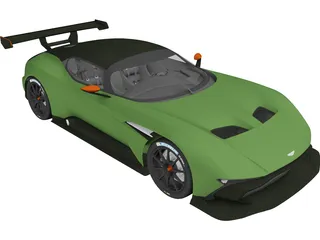 Aston Martin Vulcan (2016) 3D Model preview