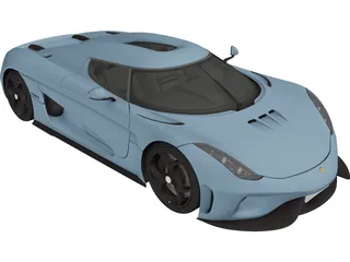 Koenigsegg Regera (2017) 3D Model preview