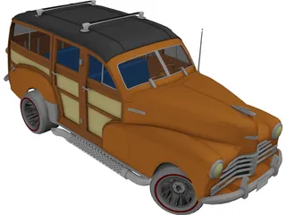 Chevrolet Woody (1947) 3D Model preview
