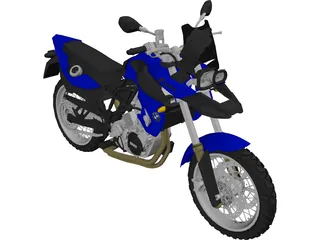 BMW F800 GS (2008) 3D Model preview