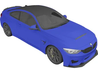 BMW M4 CS (2018) 3D Model preview
