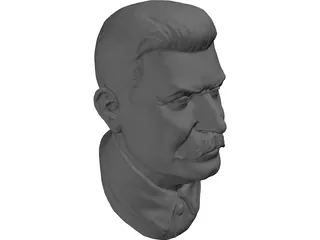 Joseph Stalin Bust 3D Model preview