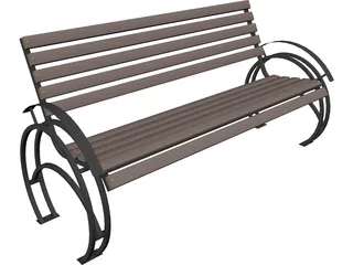 Bench 3D Model preview
