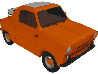 Vespa 400 3D Model preview