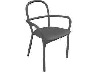Studio Chair Niskota 3D Model preview