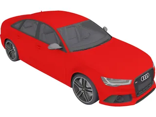 Audi RS6 Sedan (2015) 3D Model preview