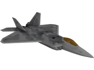 F-22 Raptor 3D Model preview