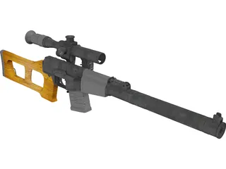 VSS Vintorez 3D Model preview