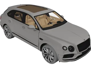 Bentley Bentayga (2017) 3D Model preview