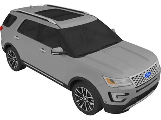 Ford Explorer (2016) 3D Model preview