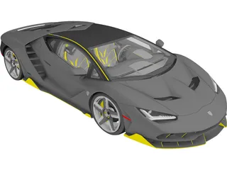 Lamborghini Centenario LP 770-4 (2016) 3D Model preview