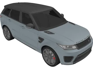 Land Rover Range Rover Sport SVR 3D Model preview