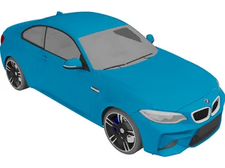 BMW M2 (2017) 3D Model preview