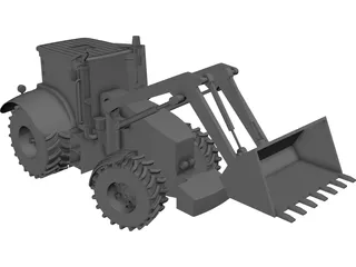 Excavator 3D Model preview