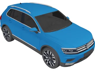Volkswagen Tiguan 2.0 TDi (2017) 3D Model preview
