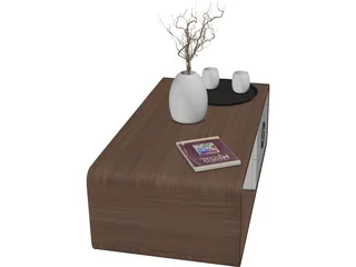Modern Coffee Table 3D Model preview