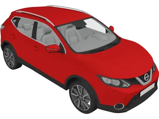 Nissan Qashqai (2014) 3D Model preview